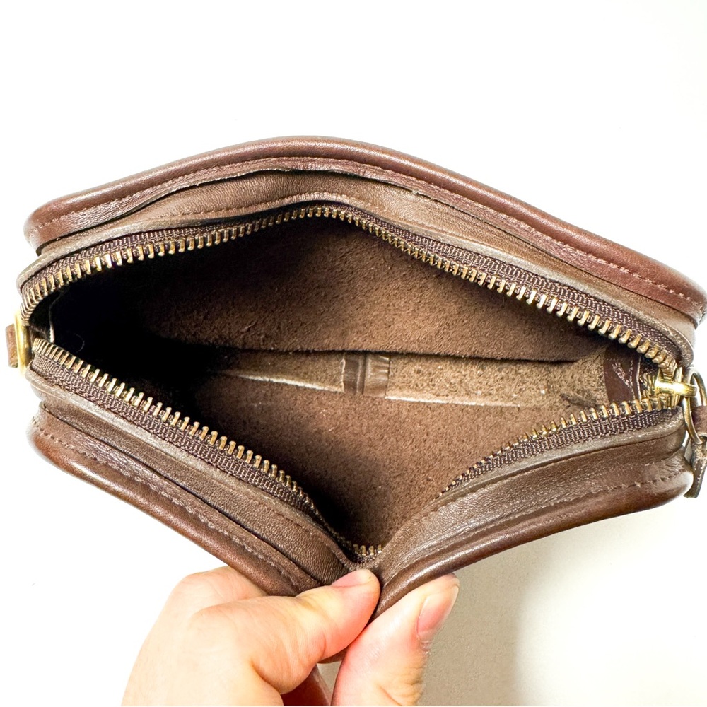 Vintage Coach Carnival Dark Brown Leather Bag 9925 (Missing Strap) - Picture 7 of 8